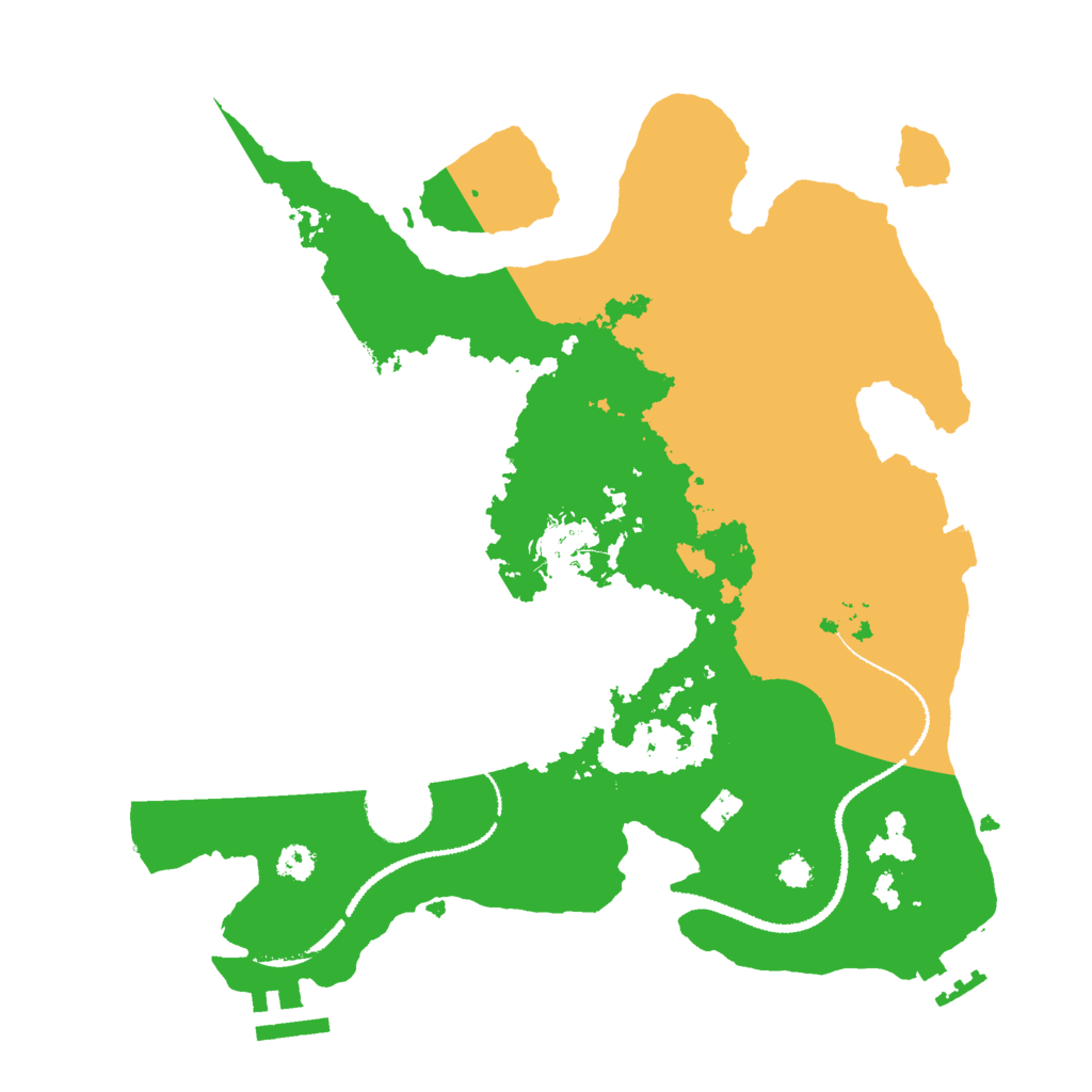 Biome Rust Map: Procedural Map, Size: 3000, Seed: 221874