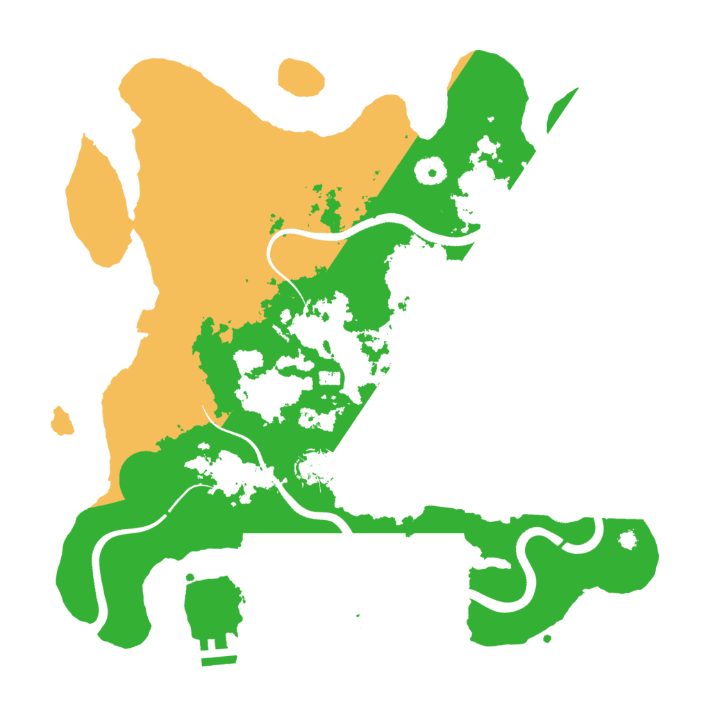 Biome Rust Map: Procedural Map, Size: 3550, Seed: 66623
