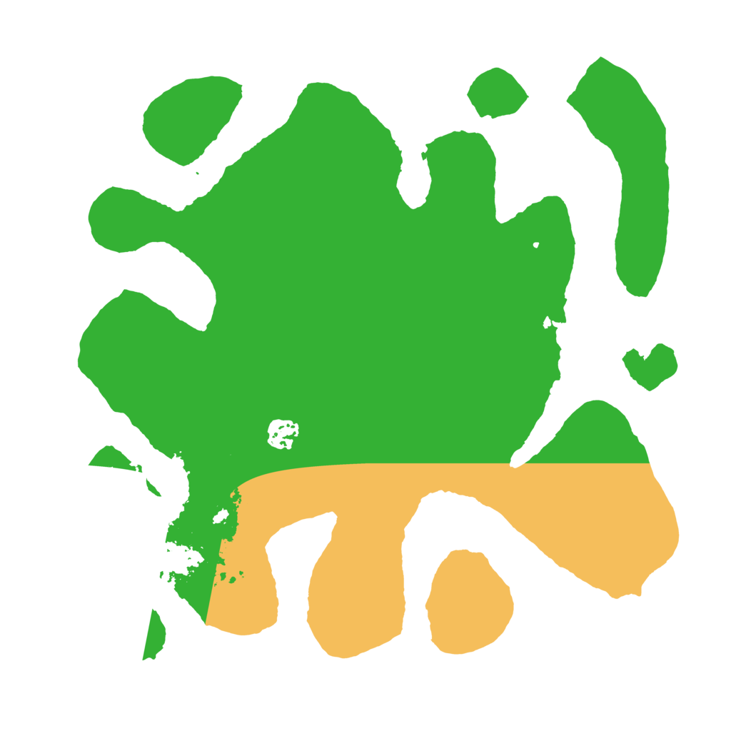 Biome Rust Map: Barren, Size: 3500, Seed: 13375876