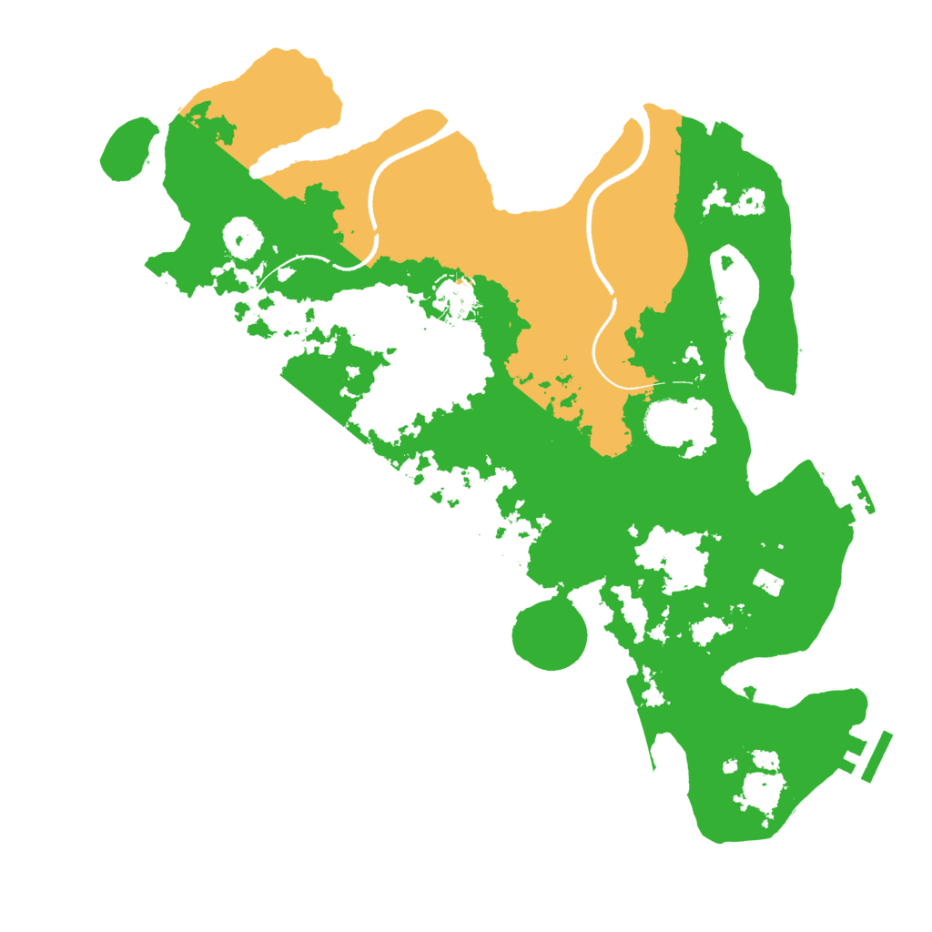 Biome Rust Map: Procedural Map, Size: 3500, Seed: 3580