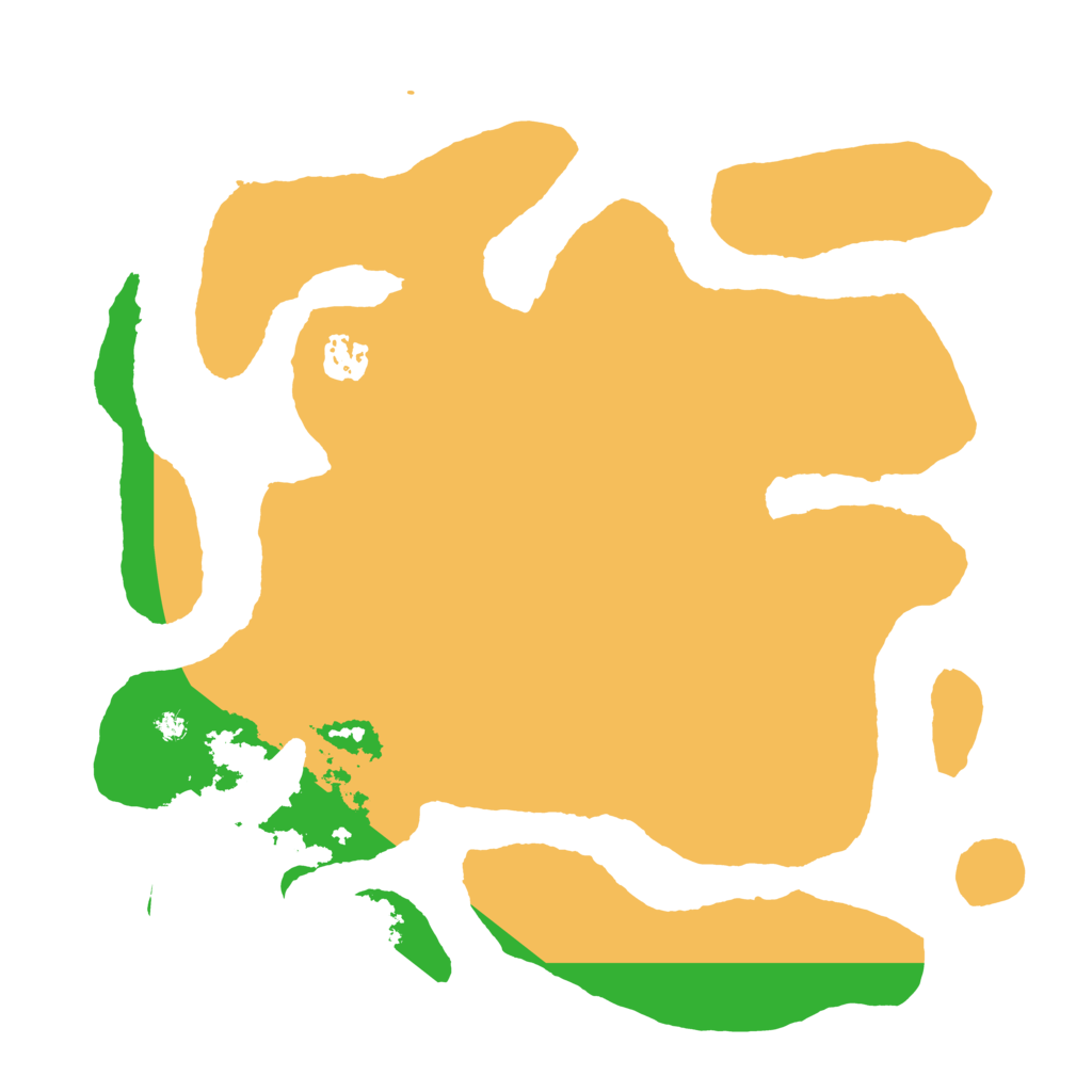 Biome Rust Map: Barren, Size: 3500, Seed: 56848