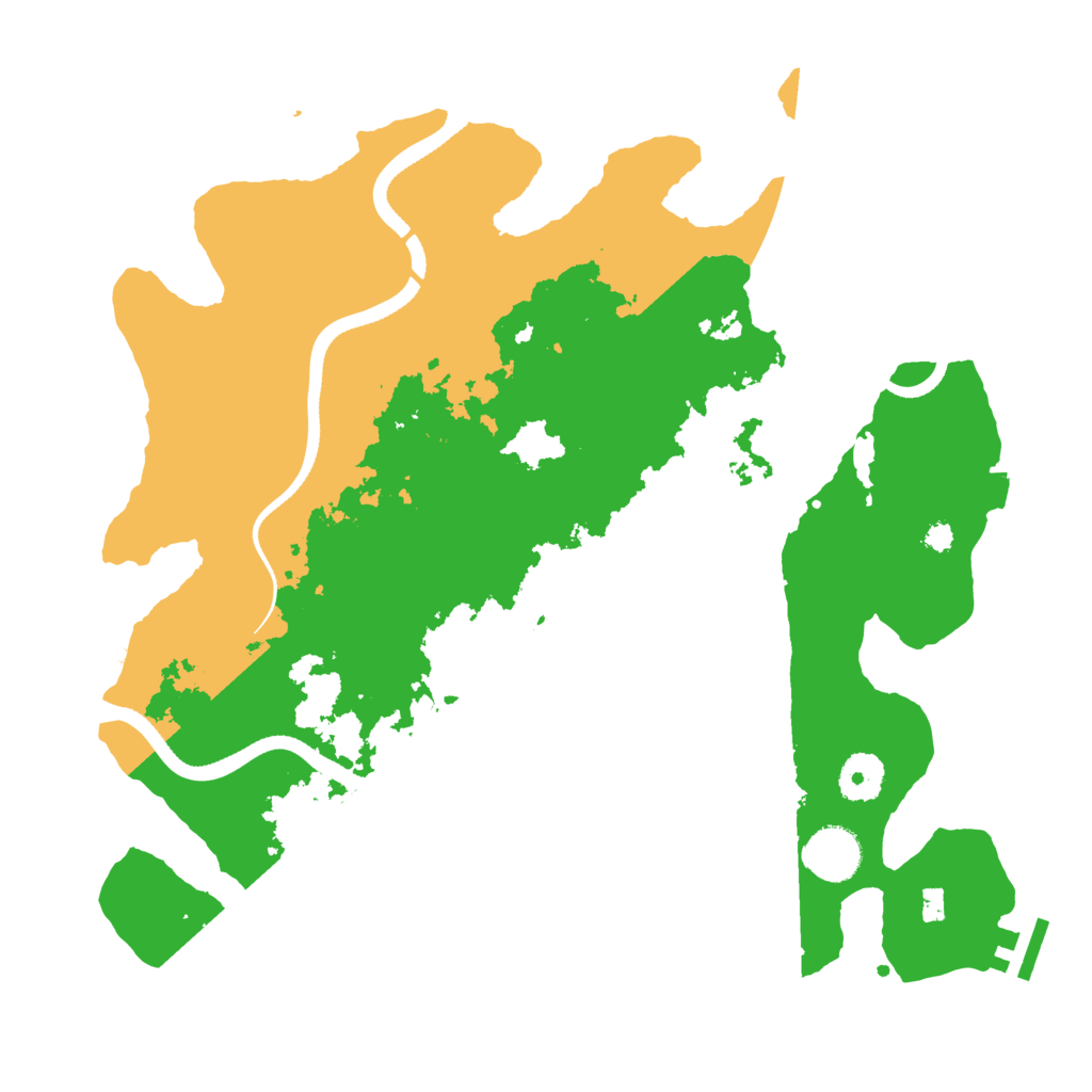 Biome Rust Map: Procedural Map, Size: 3500, Seed: 80500
