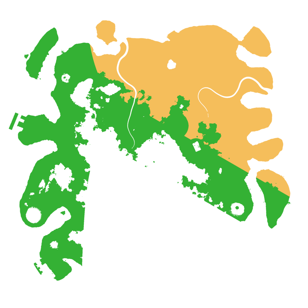 Biome Rust Map: Procedural Map, Size: 3550, Seed: 914352