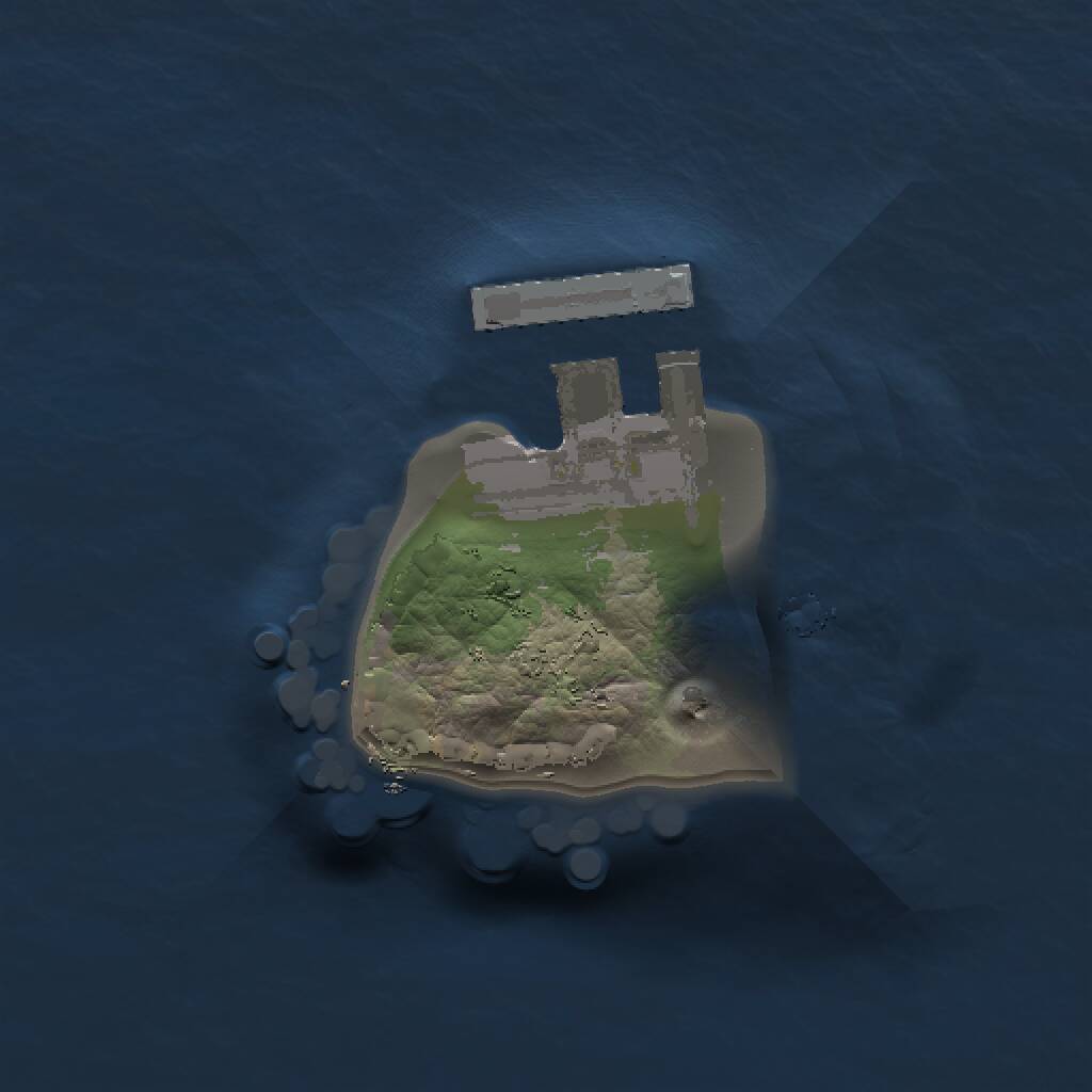Rust Map: Procedural Map, Size: 1000, Seed: 1841407141, 2 Monuments