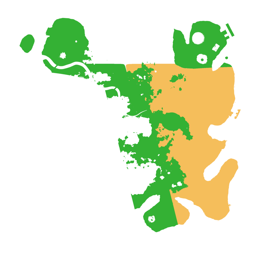 Biome Rust Map: Procedural Map, Size: 3700, Seed: 1085904177
