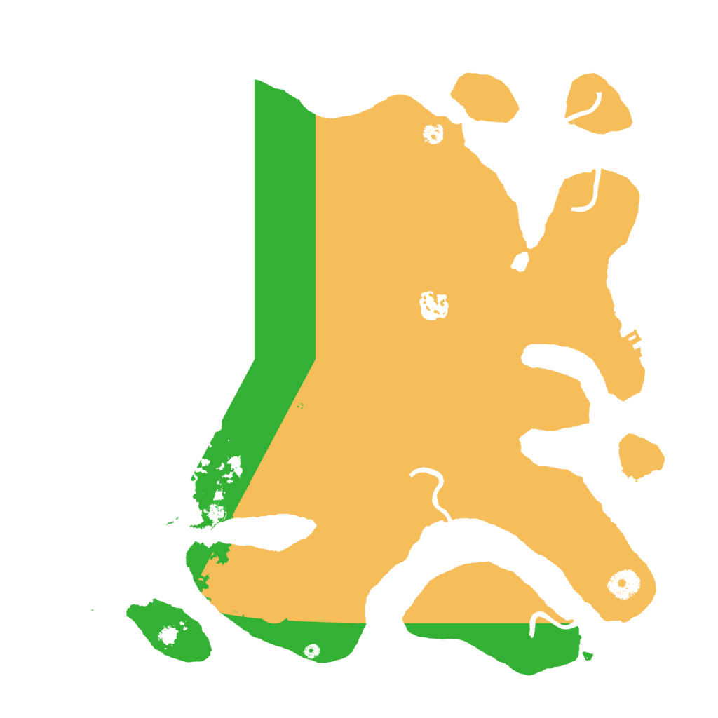 Biome Rust Map: Procedural Map, Size: 3600, Seed: 68945