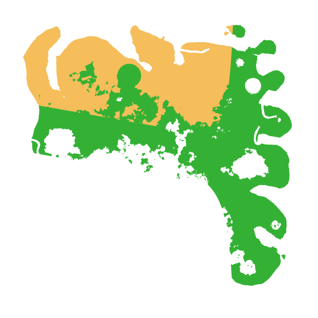 Biome Rust Map: Procedural Map, Size: 3550, Seed: 533688