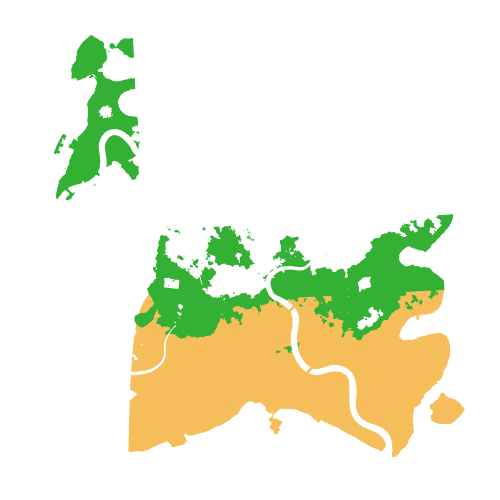 Biome Rust Map: Procedural Map, Size: 3550, Seed: 732808