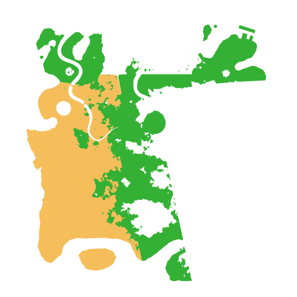 Biome Rust Map: Procedural Map, Size: 3600, Seed: 1256