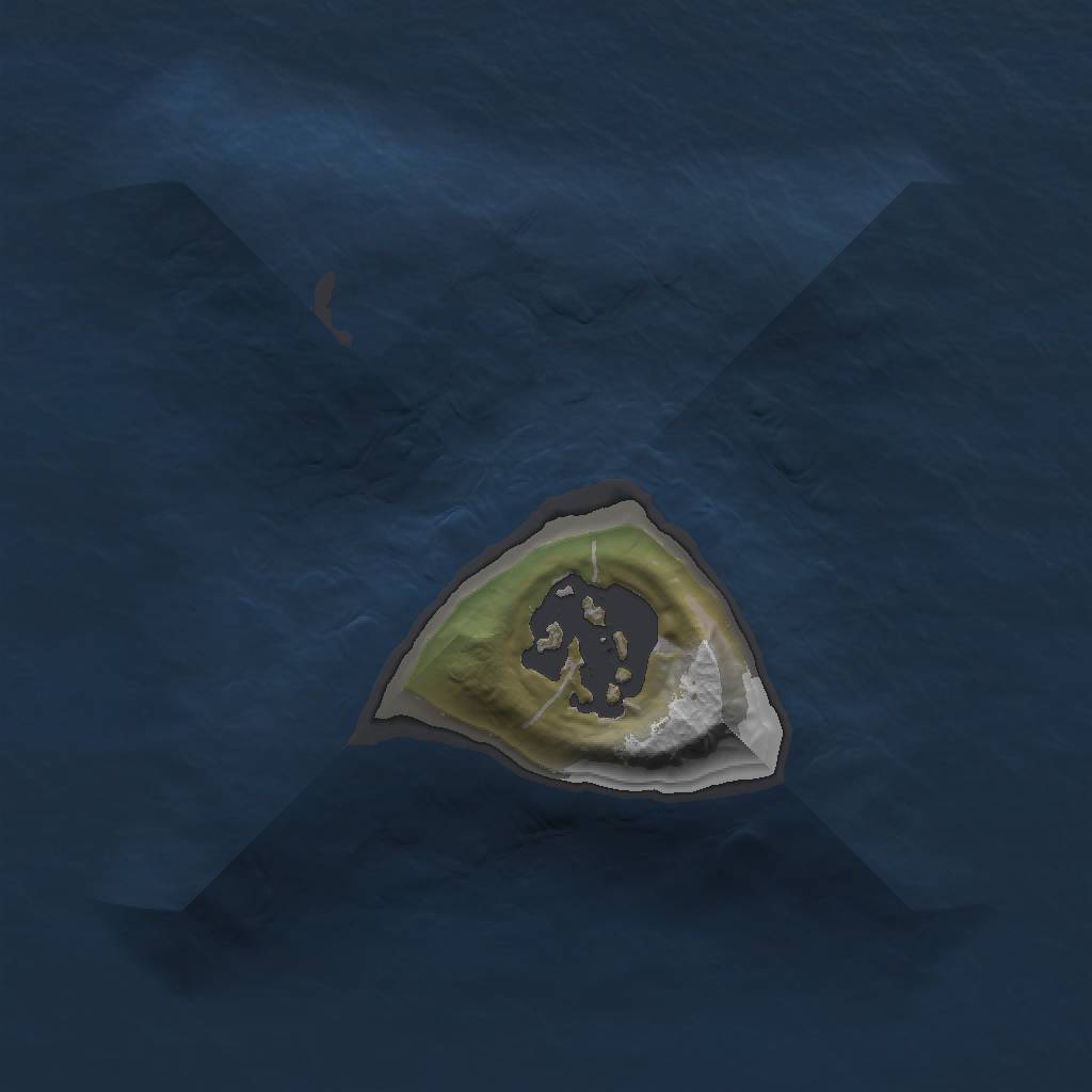 Rust Map: Barren, Size: 1200, Seed: 205, 3 Monuments