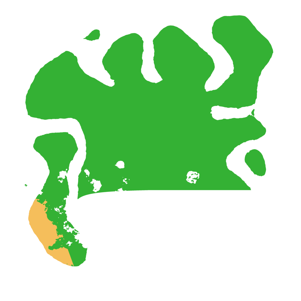 Biome Rust Map: Barren, Size: 3500, Seed: 142