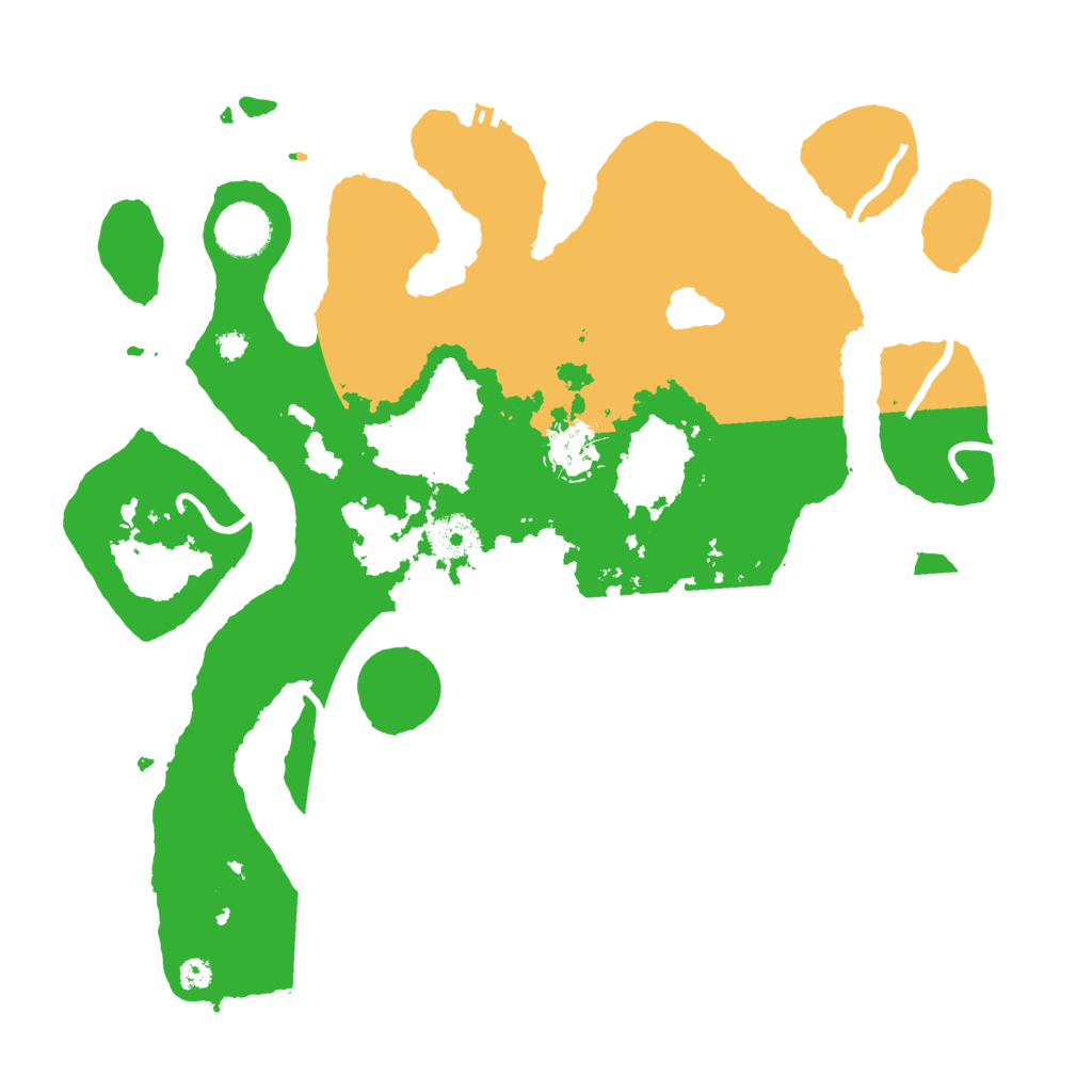 Biome Rust Map: Procedural Map, Size: 3500, Seed: 101242512