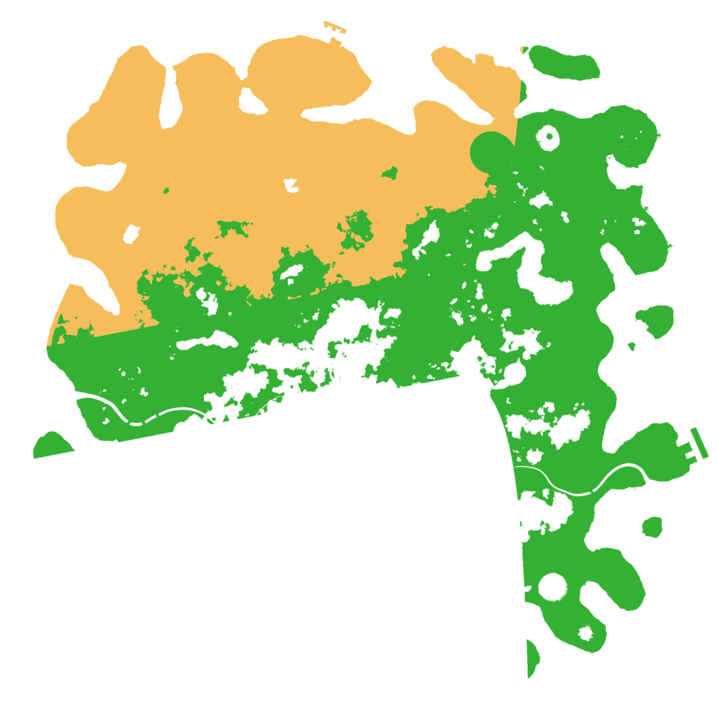 Biome Rust Map: Procedural Map, Size: 4500, Seed: 740199910