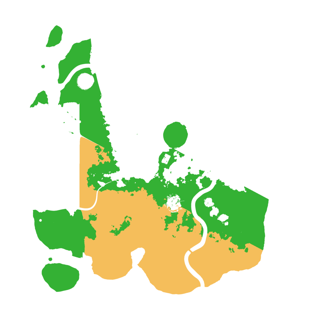 Biome Rust Map: Procedural Map, Size: 3500, Seed: 16484458