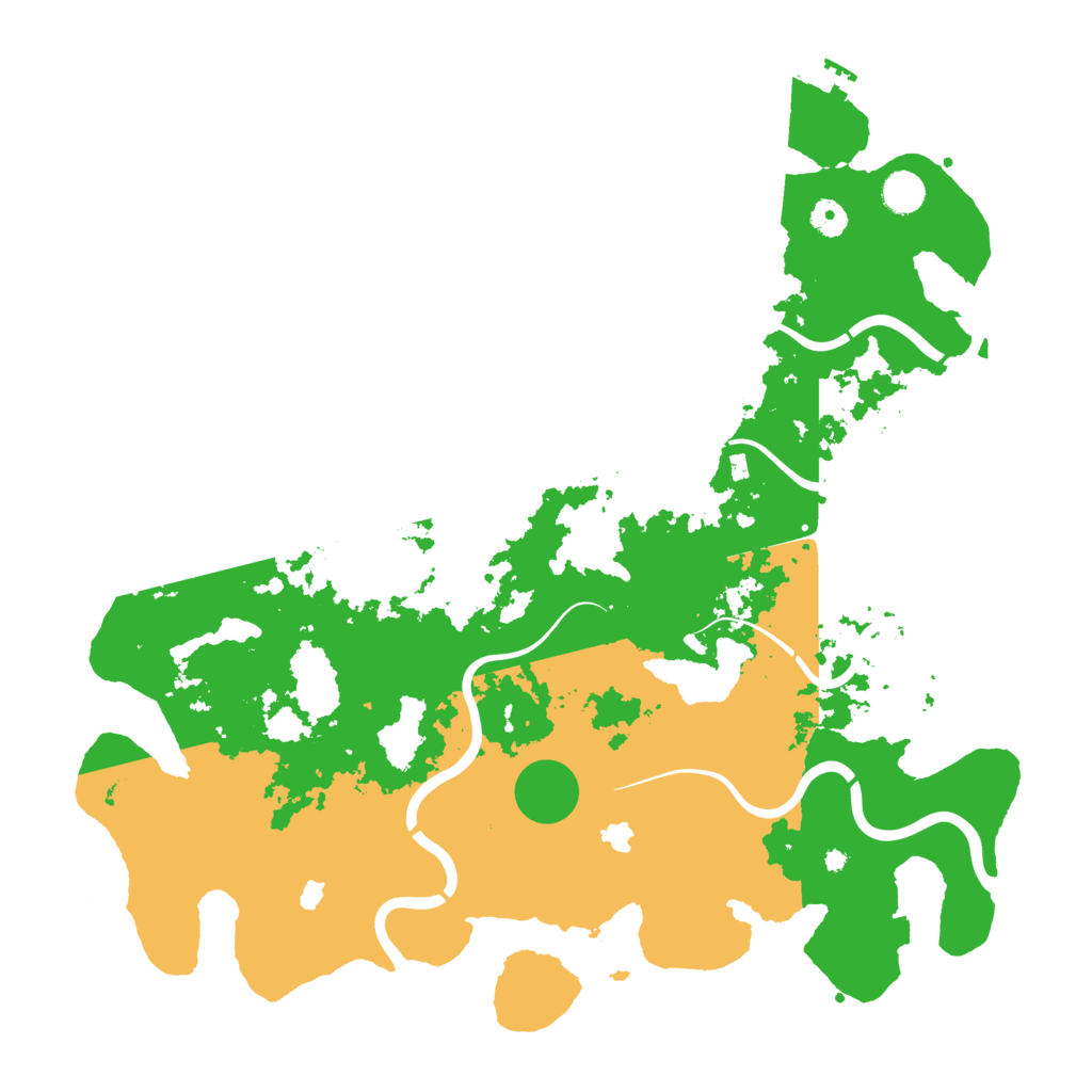 Biome Rust Map: Procedural Map, Size: 4500, Seed: 43124234