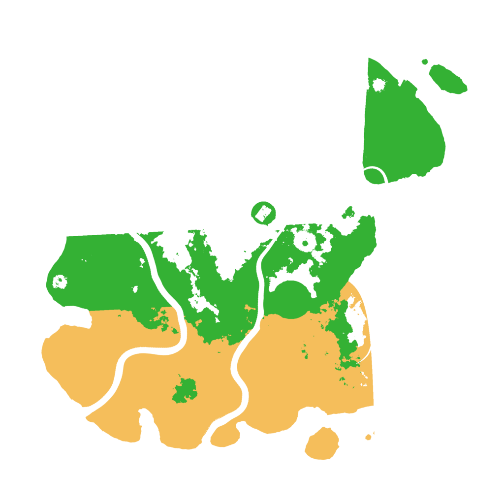 Biome Rust Map: Procedural Map, Size: 3500, Seed: 34465