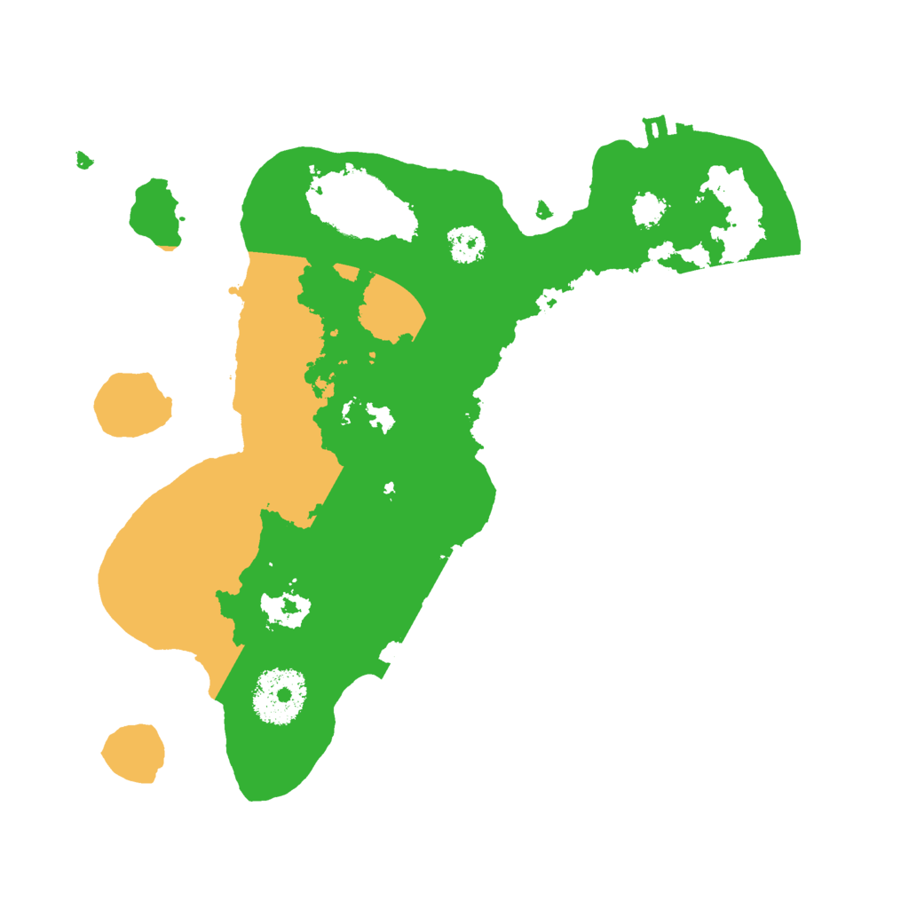 Biome Rust Map: Procedural Map, Size: 2500, Seed: 34634634