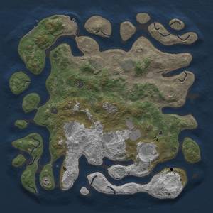 Thumbnail Rust Map: Procedural Map, Size: 4600, Seed: 22834, 19 Monuments