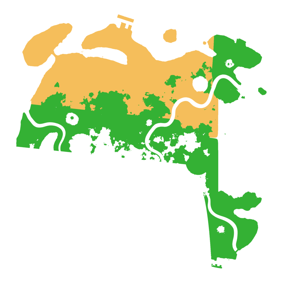 Biome Rust Map: Procedural Map, Size: 3500, Seed: 673378067