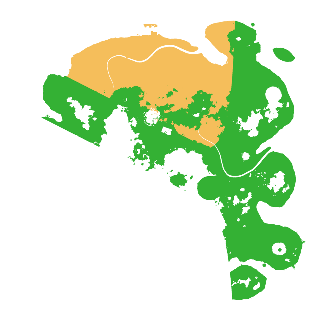 Biome Rust Map: Procedural Map, Size: 3550, Seed: 278966