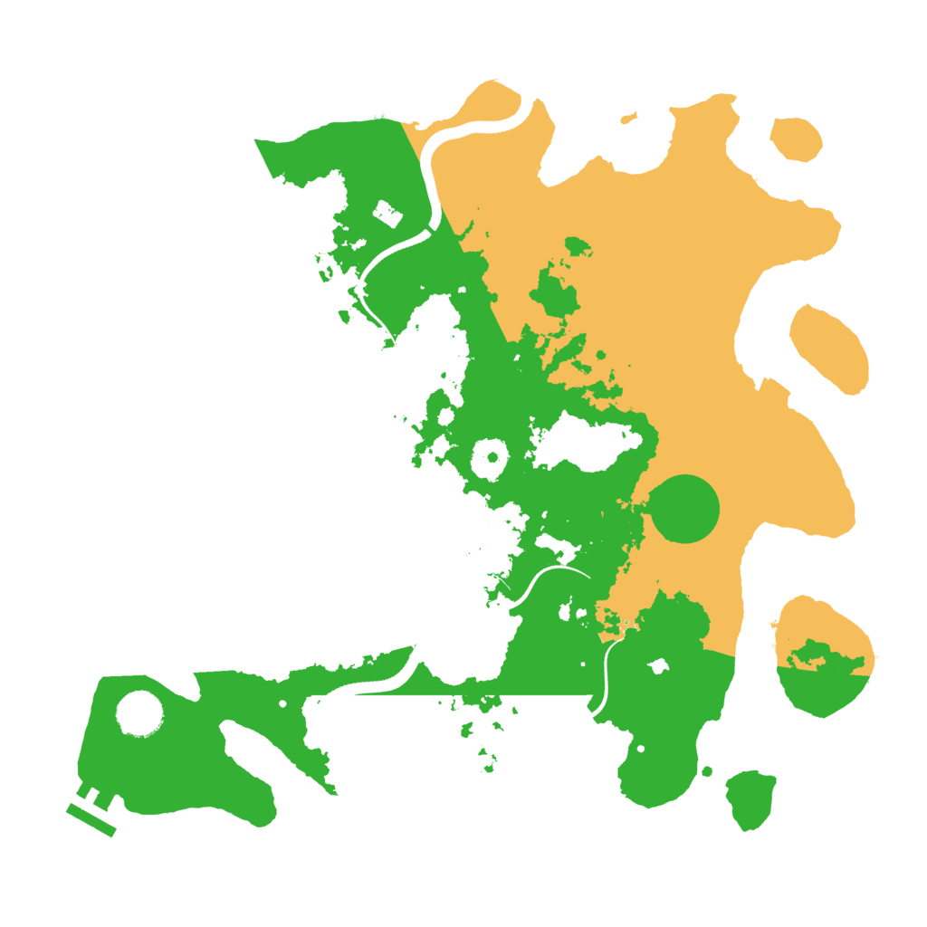 Biome Rust Map: Procedural Map, Size: 3550, Seed: 270013