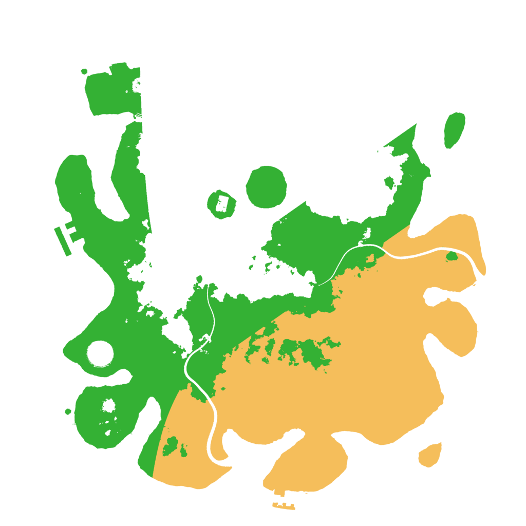 Biome Rust Map: Procedural Map, Size: 3500, Seed: 2091710603