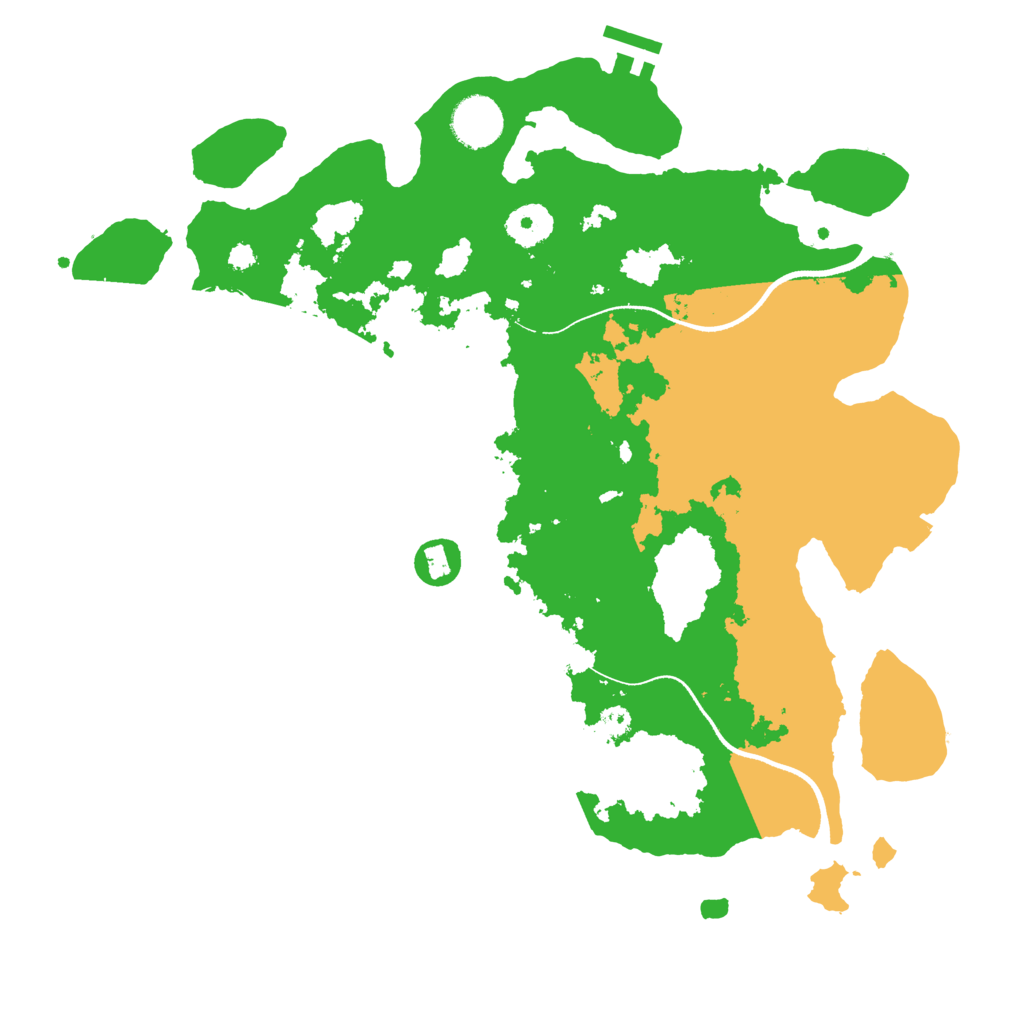 Biome Rust Map: Procedural Map, Size: 3500, Seed: 890397368