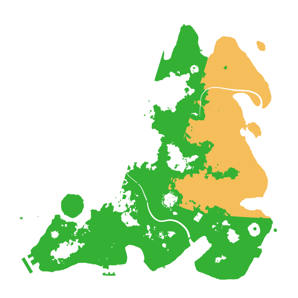 Biome Rust Map: Procedural Map, Size: 3550, Seed: 58730