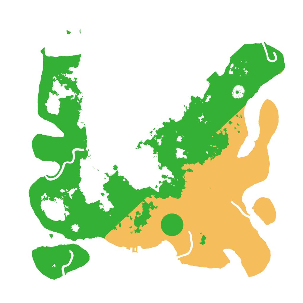 Biome Rust Map: Procedural Map, Size: 3550, Seed: 392527