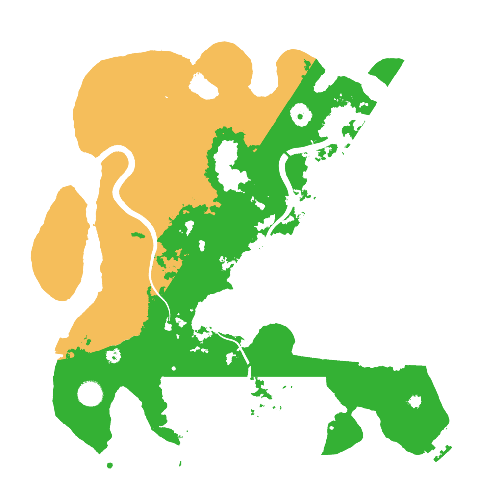 Biome Rust Map: Procedural Map, Size: 3500, Seed: 522341