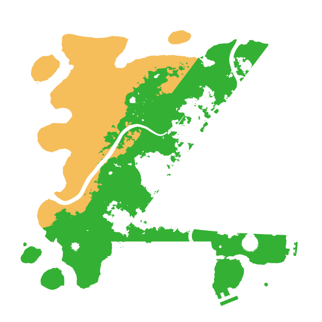 Biome Rust Map: Procedural Map, Size: 3500, Seed: 195094344