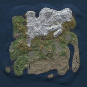 Thumbnail Rust Map: Procedural Map, Size: 3500, Seed: 1763855705, 18 Monuments