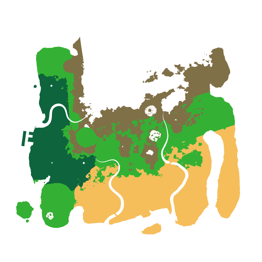 Biome Rust Map: Procedural Map, Size: 3500, Seed: 1763855705
