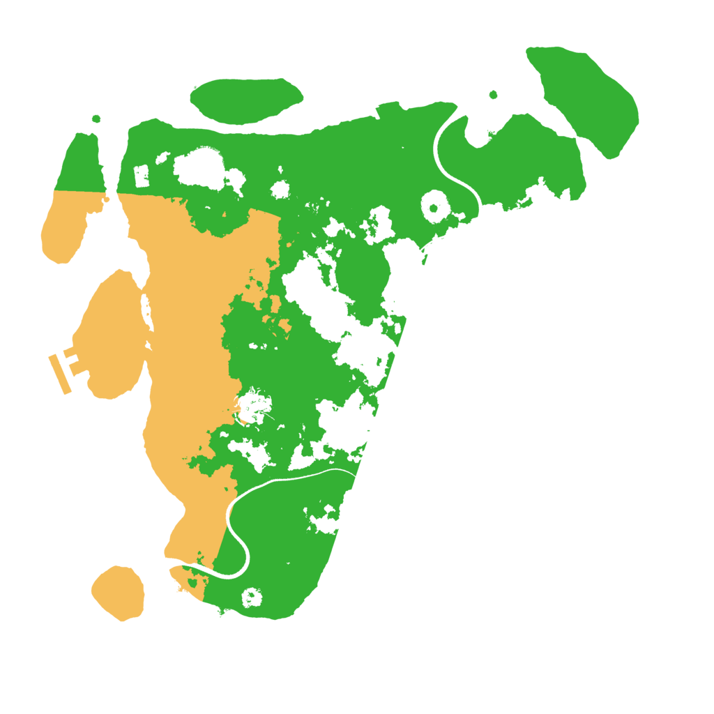 Biome Rust Map: Procedural Map, Size: 3500, Seed: 6119893