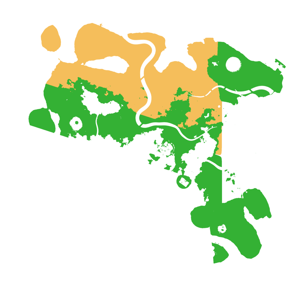 Biome Rust Map: Procedural Map, Size: 3500, Seed: 86719878