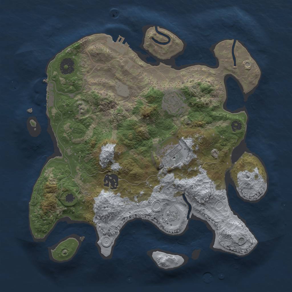 Rust Map: Procedural Map, Size: 2800, Seed: 456654, 11 Monuments
