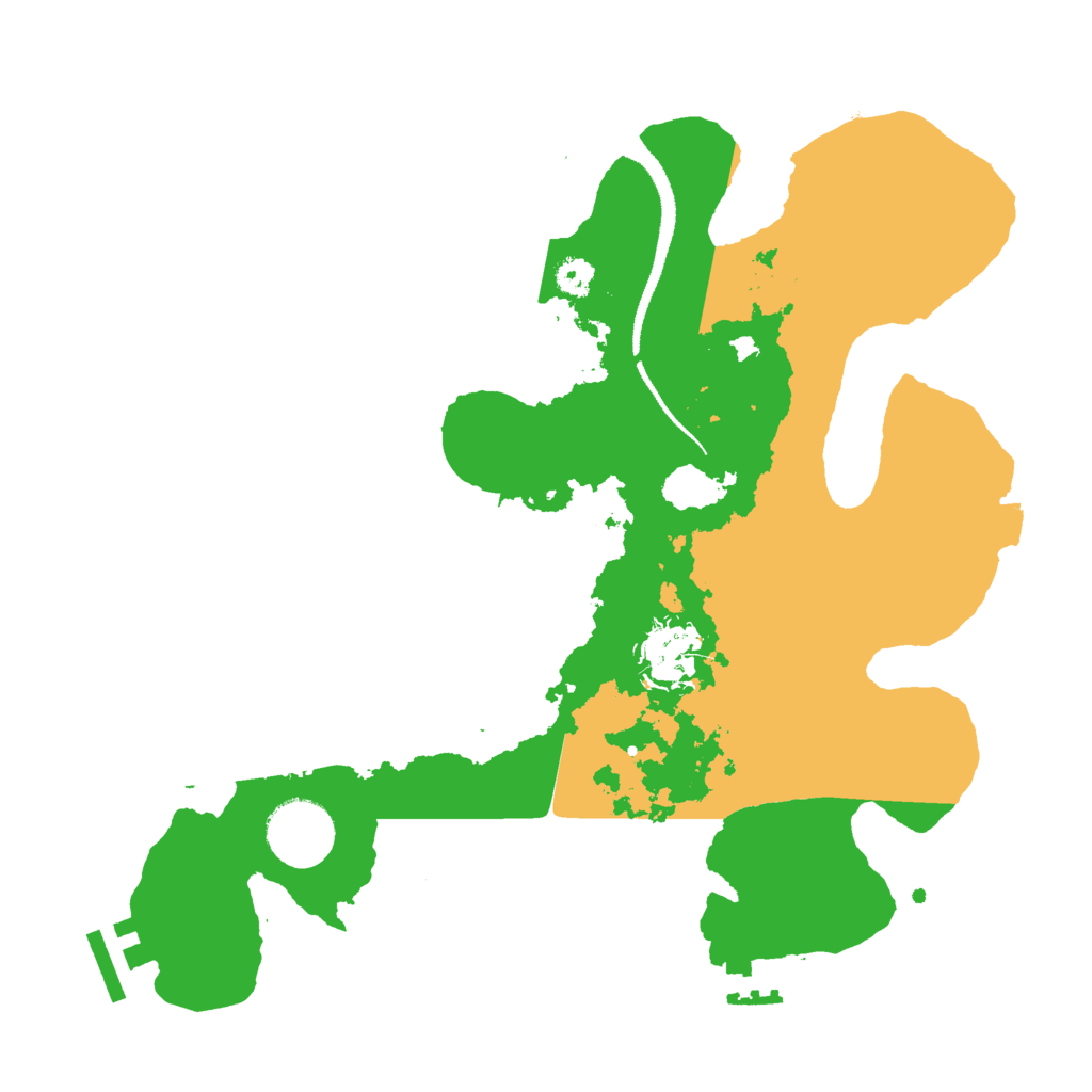 Biome Rust Map: Procedural Map, Size: 3000, Seed: 31688220