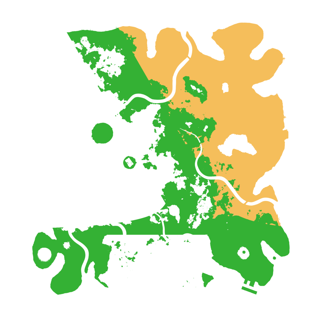 Biome Rust Map: Procedural Map, Size: 4000, Seed: 8823