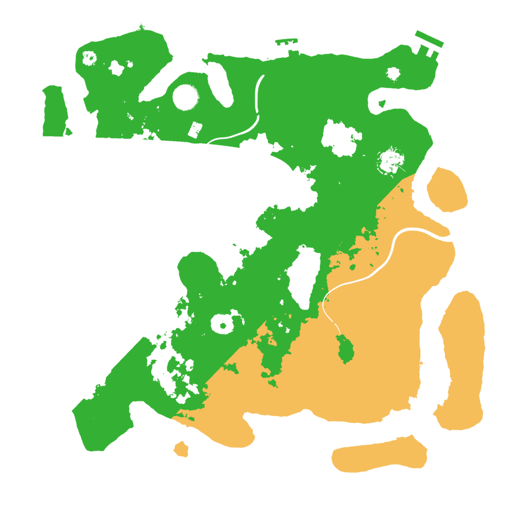 Biome Rust Map: Procedural Map, Size: 3500, Seed: 5527