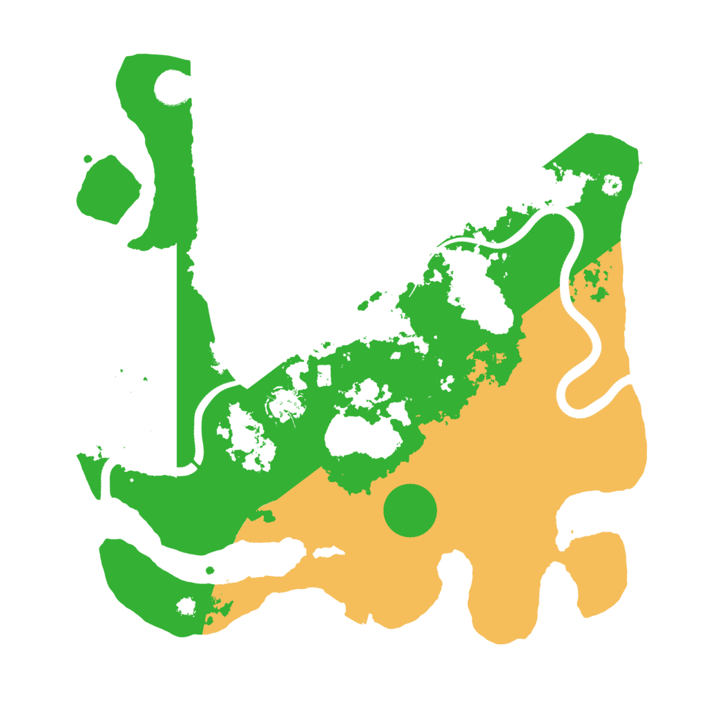 Biome Rust Map: Procedural Map, Size: 3500, Seed: 984121