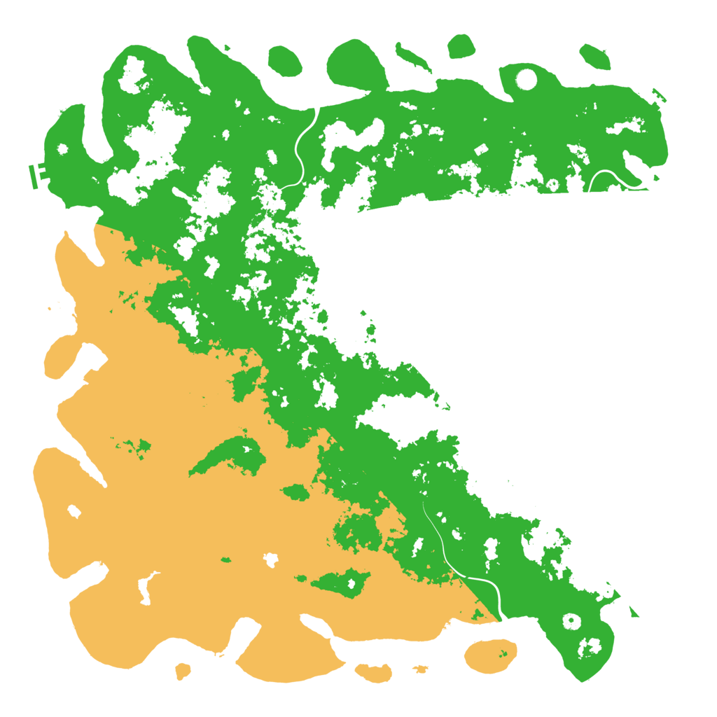 Biome Rust Map: Procedural Map, Size: 6000, Seed: 738356