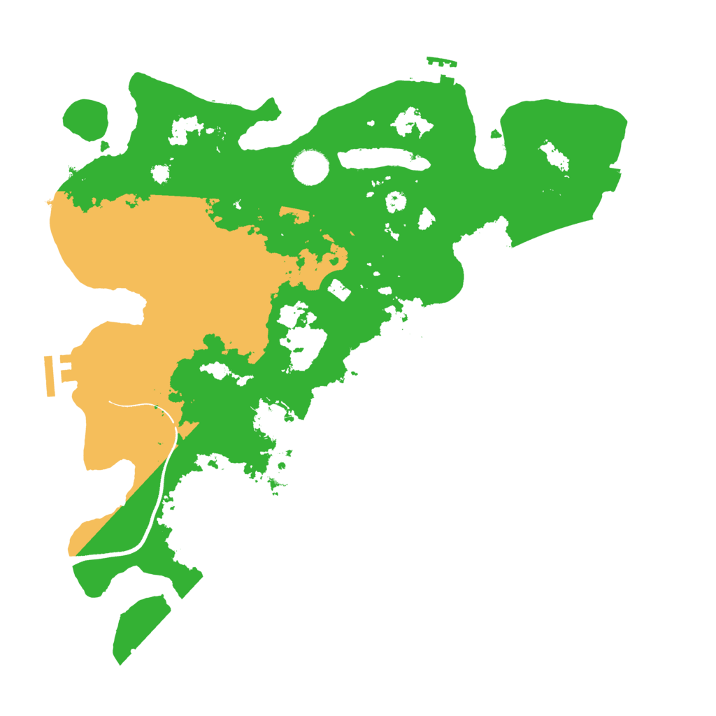 Biome Rust Map: Procedural Map, Size: 3550, Seed: 196653