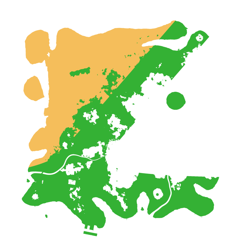 Biome Rust Map: Procedural Map, Size: 3550, Seed: 736397
