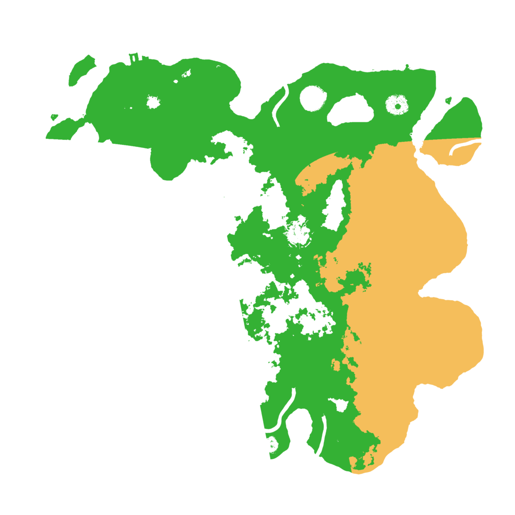 Biome Rust Map: Procedural Map, Size: 3600, Seed: 84501049