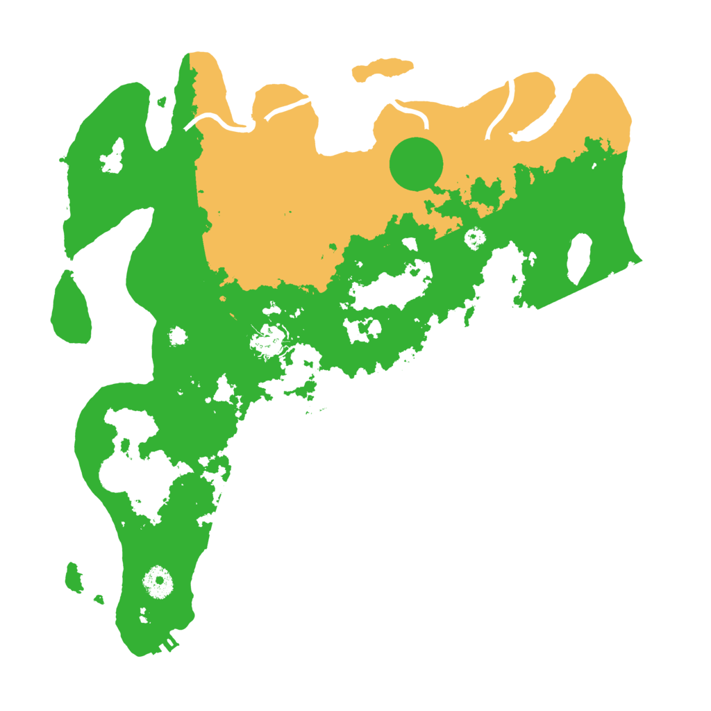 Biome Rust Map: Procedural Map, Size: 3500, Seed: 32848184