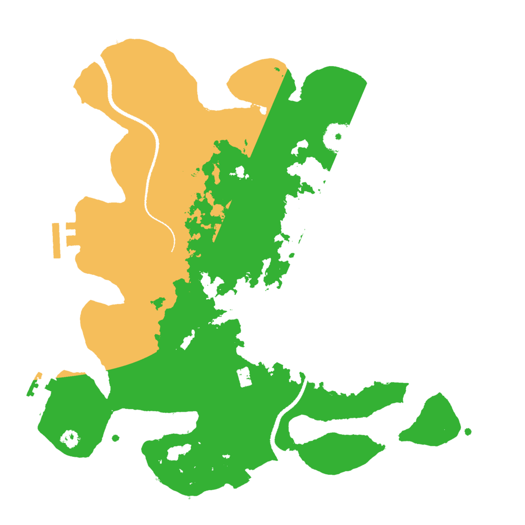 Biome Rust Map: Procedural Map, Size: 3000, Seed: 21426262
