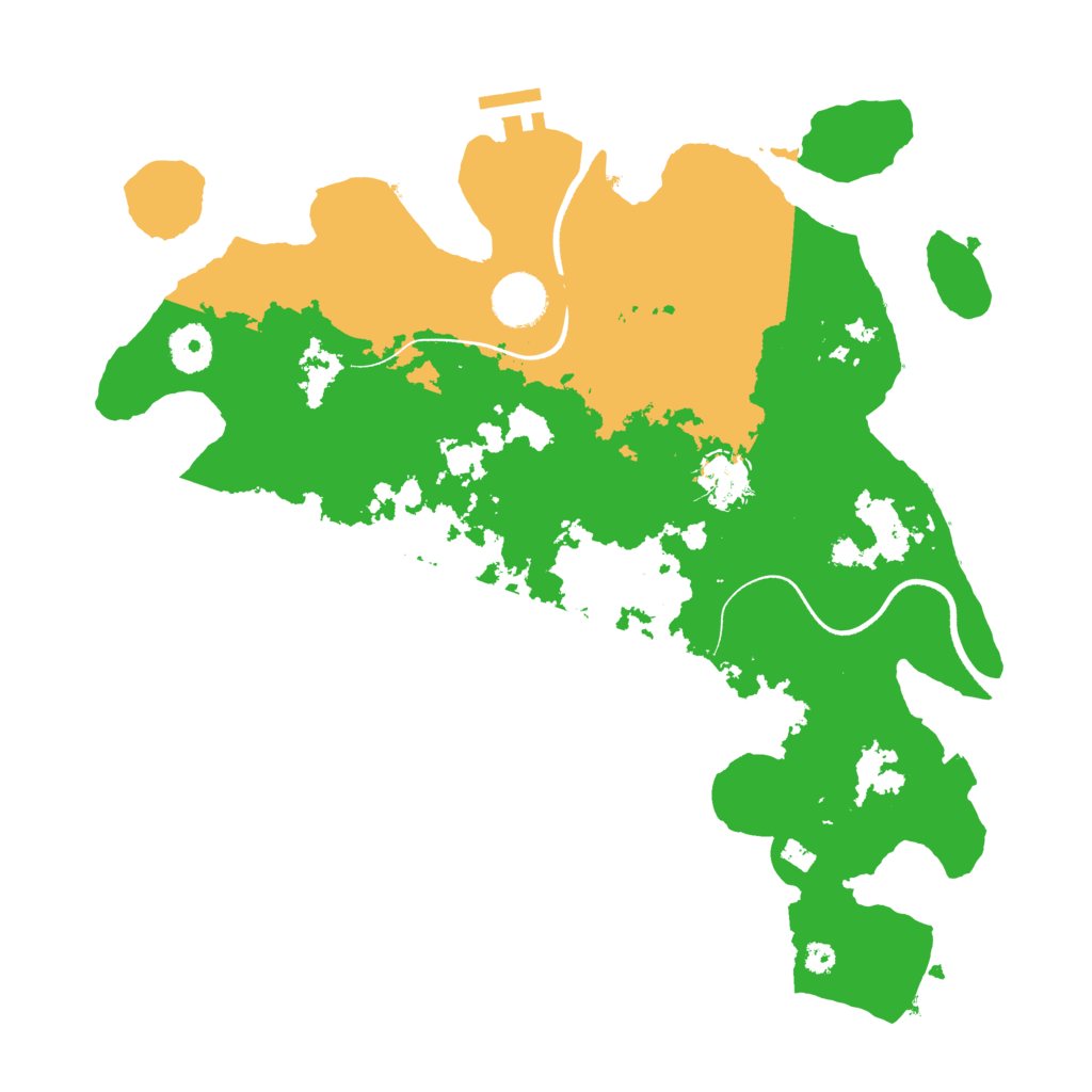 Biome Rust Map: Procedural Map, Size: 3550, Seed: 140145