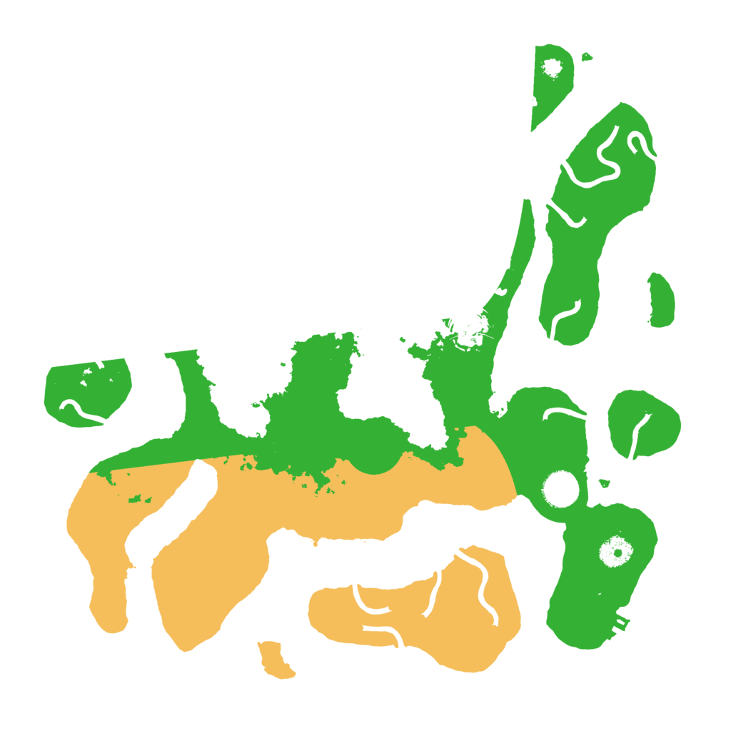 Biome Rust Map: Procedural Map, Size: 3550, Seed: 192142