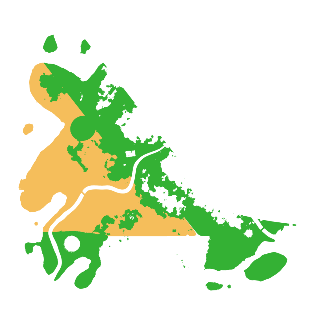 Biome Rust Map: Procedural Map, Size: 3500, Seed: 7522