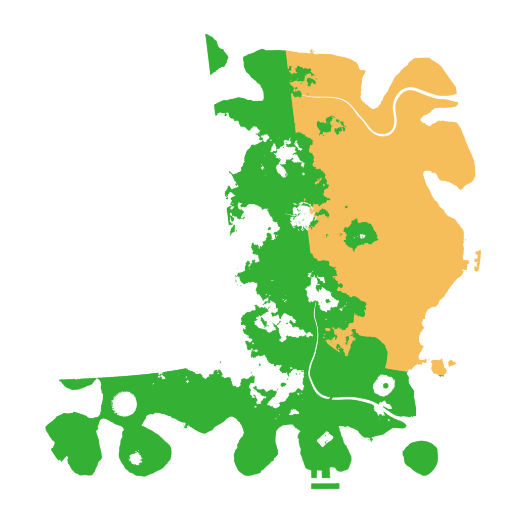Biome Rust Map: Procedural Map, Size: 3700, Seed: 2022